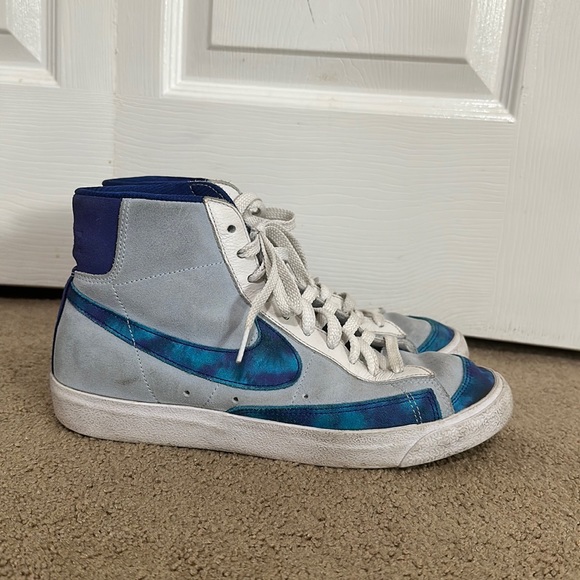 tie dye nike blazers
